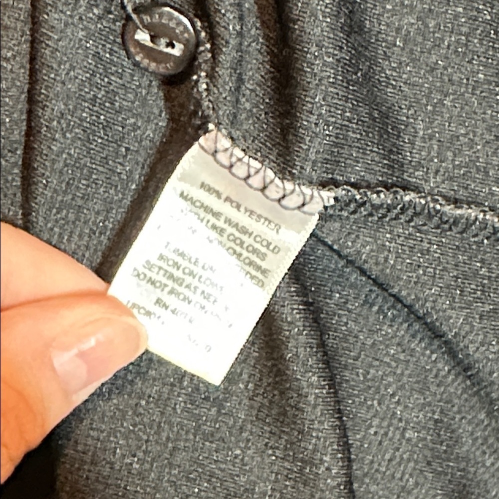 Haggar soft mens Charcoal casual button up size xl - Picture 6 of 6